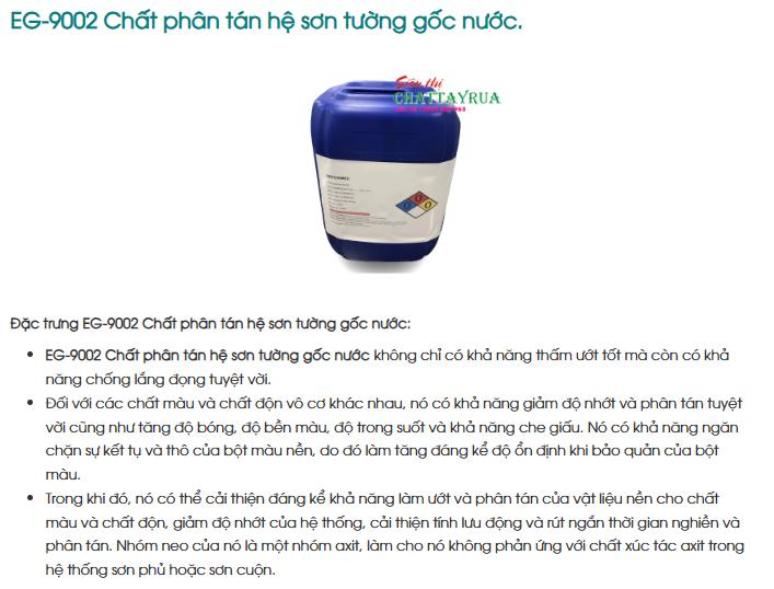 EG-9002 Chất phân tán hệ sơn tường gốc nước.